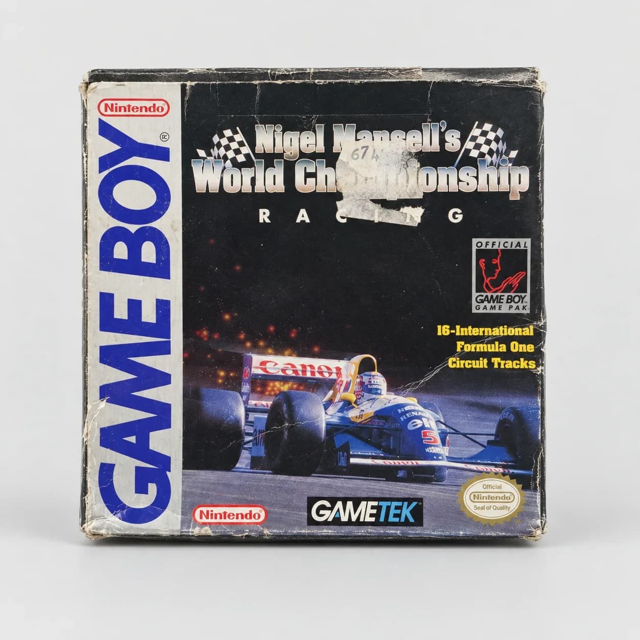 Jeu Nintendo Game Boy « Nigel Mansell's World Championship Racing » en Boîte D'origine – Retrogaming