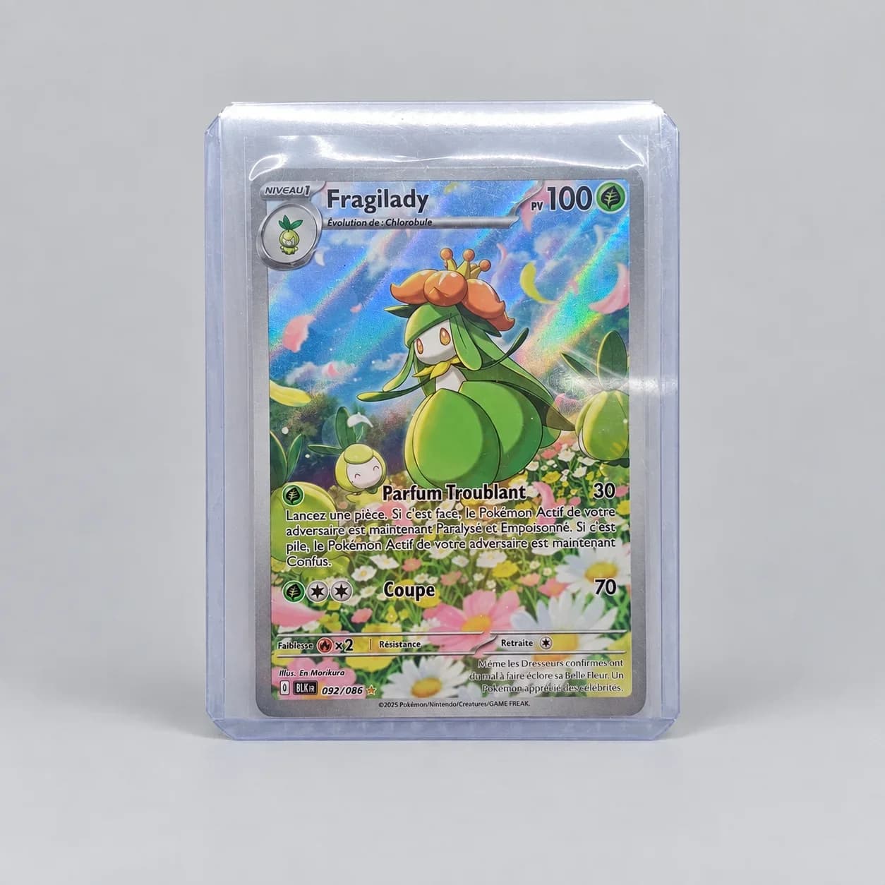 Carte Pokémon Fragilady Illustration Rare 092/086 – Version Française – NM Sous Toploader